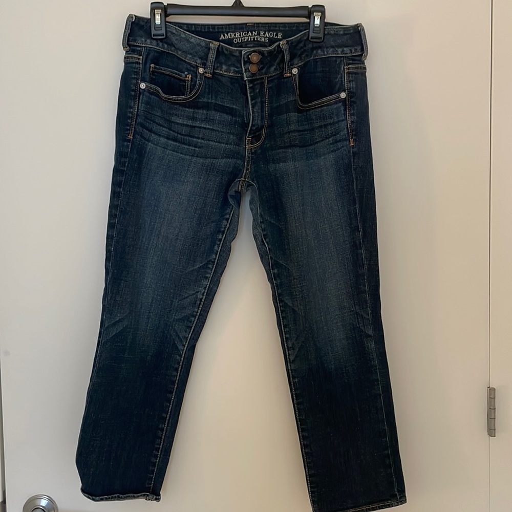 NWOT American Eagle Artist crop stretch jeans